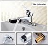 Vòi rửa mặt, vòi lavabo nóng lạnh 2 chân MAS thân vuông - anh 3